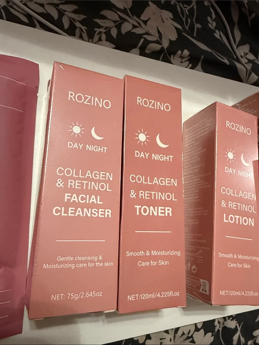 11 piece Rozino Collagen & Retinol Skincare Bundle + Facial Masks NWT